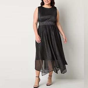 Danny & Nicole Midi Fit N Flare Dress